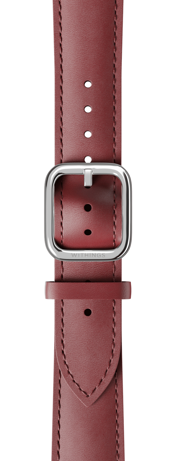 Withings | curved-leather-wristband-18-burgundy-silver